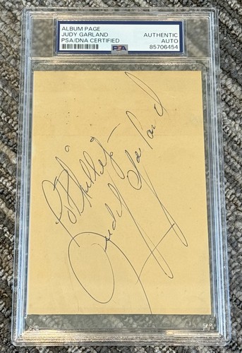 Judy garland signed - judy,