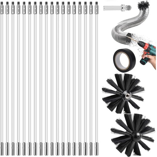 Chimney cleaning brush kit - chimney,