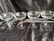 4  vintage Champagne Saucers