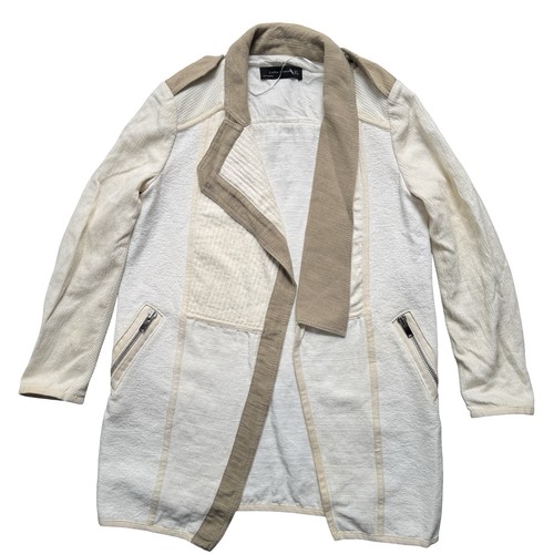Zara linen cotton jacket coat - linen,