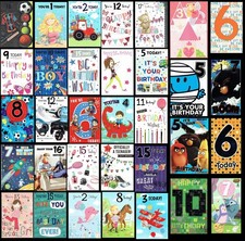 BIRTHDAY CARD AGE 1 TO 18 ~