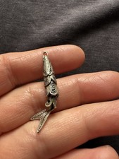 Vintage Tested Silver Articulate Fish Pendant