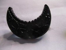 VINTAGE WHITBY JET CRESENT