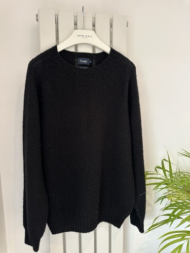 Drake large black - black, shaggy