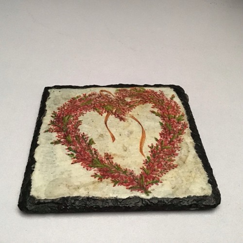 Slate coaster with - slate,