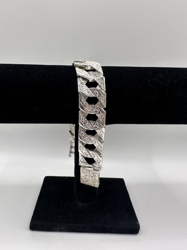 Silver chaps mens bracelet - chaps,
