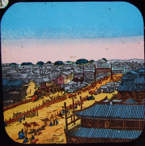 Glass magic lantern - lantern, slide