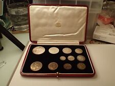 George VI 1937 Proof coin set cased NO MAUNDY COINS
