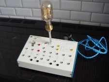 electronic tester upcycled lamp light retro man cave steam punk 1 off pat tested