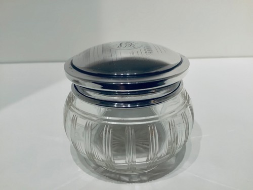 Antique solid silver lidded - antique,