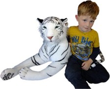 White Brown Tiger Leopard Lion Panther Soft Plush 100 cm - 160 cm Deluxe Paws® …