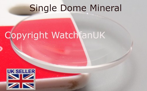 Domed mineral crystal glass - mineral,