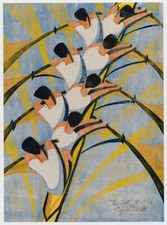 Rowing Eight Cyril Power print