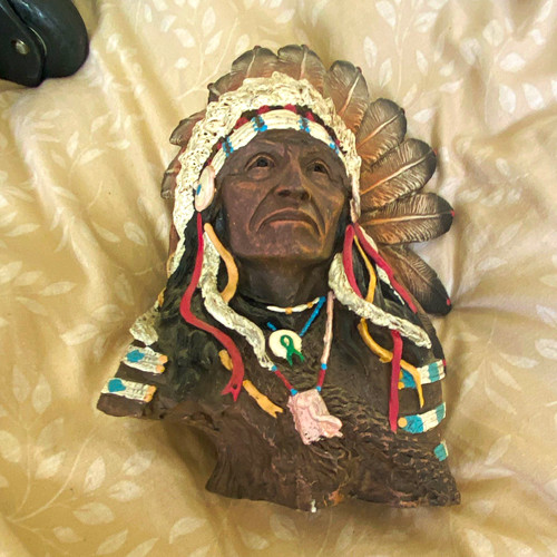 Native american chief bust - chief,
