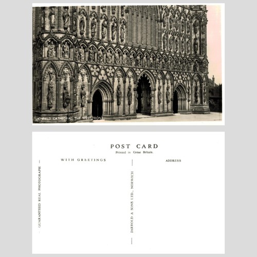 Vintage postcard lichfield - vintage,