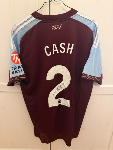Aston villa matty cash signed - matty,