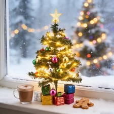 2ft pre lit christmas tree - pre-lit,