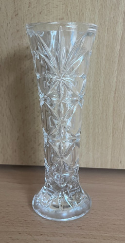 Small cut glass vase 15 - cut,