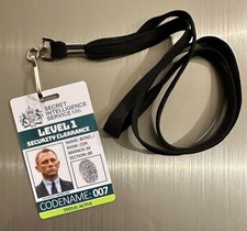 James bond badge pvc - james, card