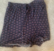 Ladies Blue Pattern Shorts TU