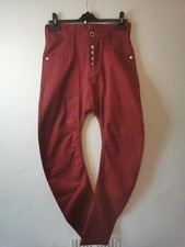 Humor Drop Crotch Twisted Leg Jeans Rust Red Orange W30 L33 Bnwot
