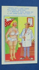 Risque Comic Postcard 1940s