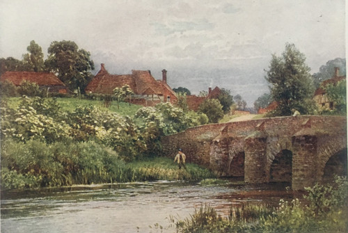 The river wey elstead in - the,