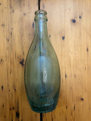 Old vintage green tone glass - green,