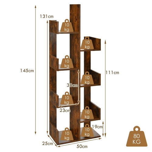 Tier tree bookshelf storage - 8,
