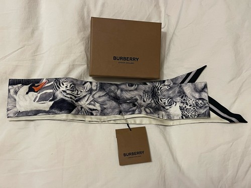 Burberry sketched animals silk