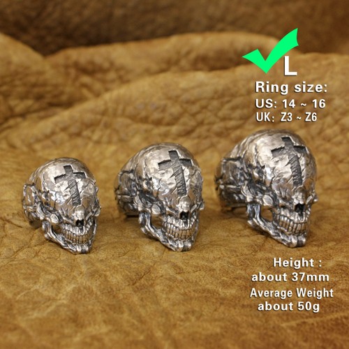 925 silver skull ring - 925, with
