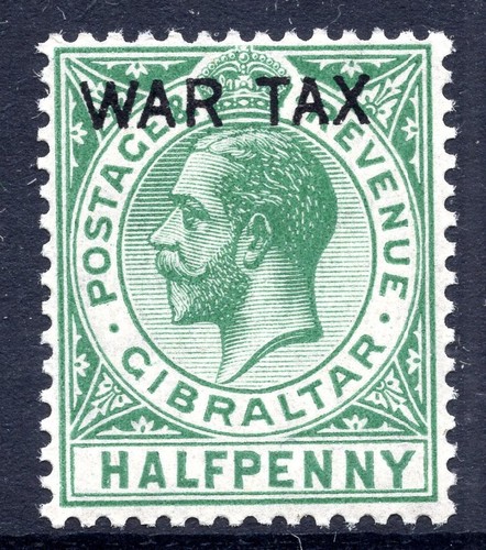 Gibraltar 1918 sg86 green - gibraltar,