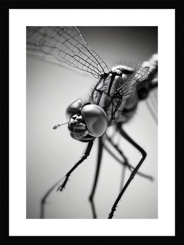 Epic dragonfly framed wall - framed, art