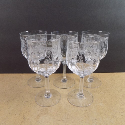 Fostoria tara etched wine - fostoria,