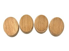 Solid oak oval - plaque, sign
