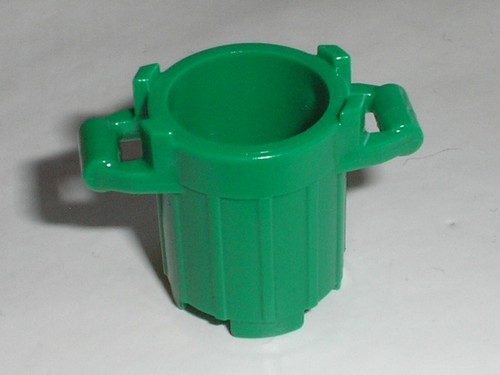 Lego green container trash can - lego,