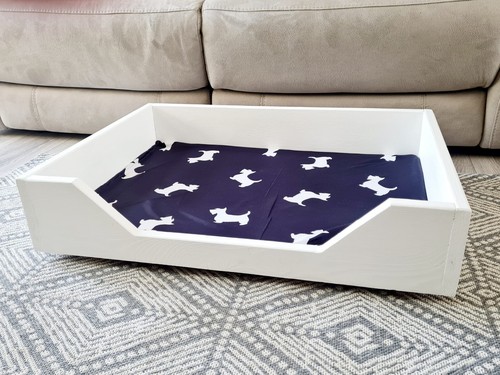 Wooden dog bed frame - dog,