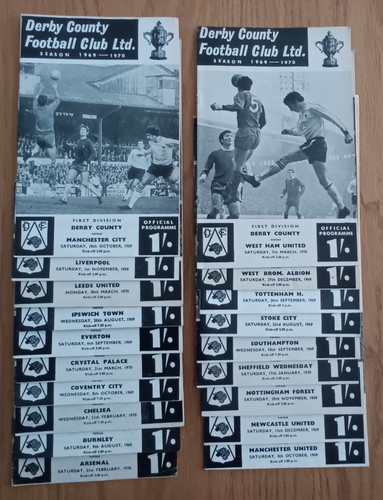 Derby county 1969 selection - 1969/70,