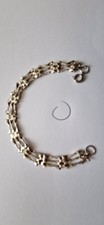 Sterling Silver Gate Chain Bracelet Vintage 9.08g Hallmarked Vgc 19.5cm C Vgc