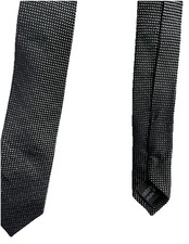 Mens 100% Silk Black White