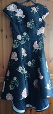 CHI CHI London Size 8 Navy Dip Hem Dress