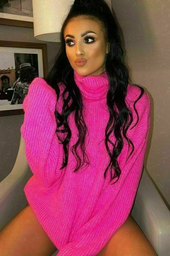 Women chunky knitted - knitted, baggy