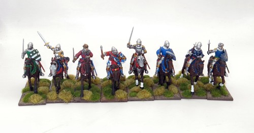 Painted 28mm medieval mounted - medieval,