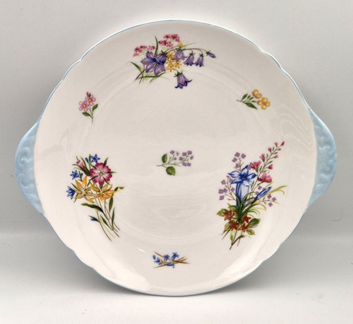 Shelley handled cake plate - shelley,