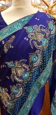 Stylish Stone Saree Party Wear
