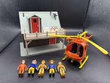 Fireman Sam Mountain Lodge Playset, Helicopter Vehicle & Toy Figure Bundle