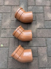 Underground Drainage Fitting 45 Deg 110mm Single Socket Bend