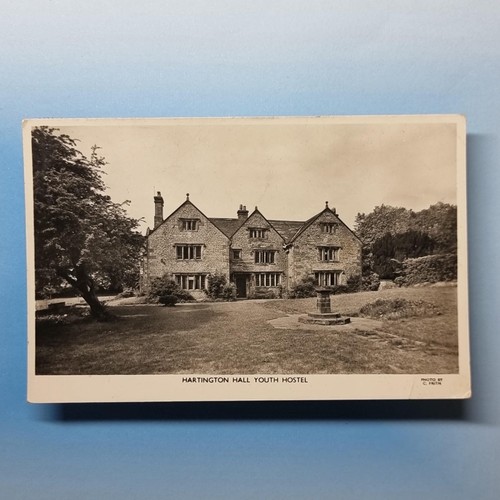 Hartington hall postcard 1958 - hartington,