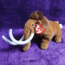 Ty Beanie Babies Manny Mammoth Beanie Plush Soft Toy 5” Ice Age