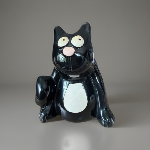 Hand crafted ceramic cat - hand-crafted,